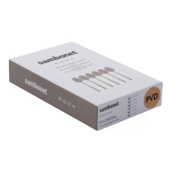 Sambonet - Набор из 6 кофейных/чайных ложек Rock PVD PVD Gold / артикул   52762GA6  / GTIN 8014808494291