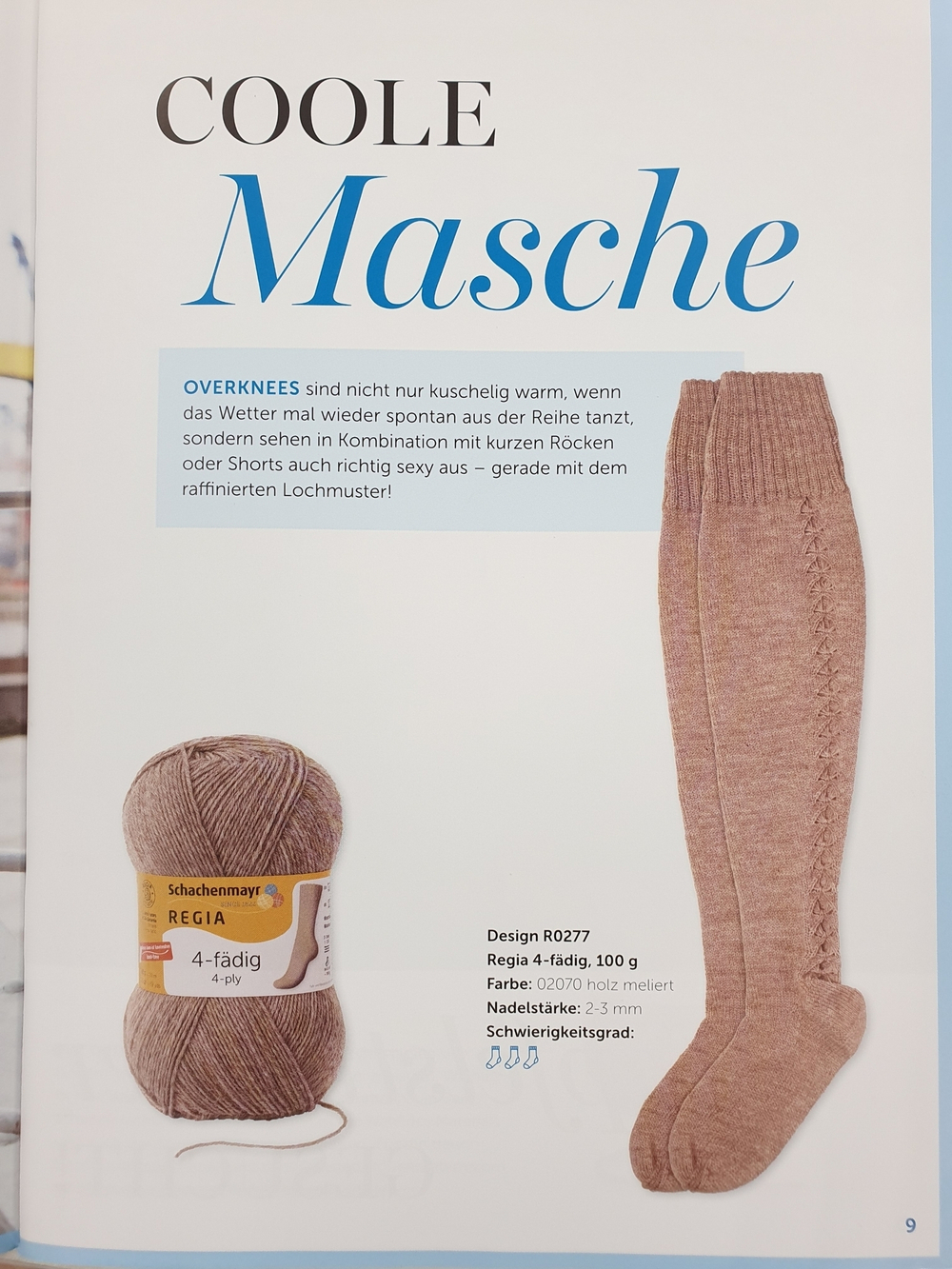 Журнал Regia "Magazine 001 - Socks moments"на немецком языке, с русским переводом (вкладыш)