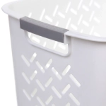 Корзина - органайзер универсальная для хранения с ручками «ДОМания «, цвет белый, 30.5*21*17см (лейбл)