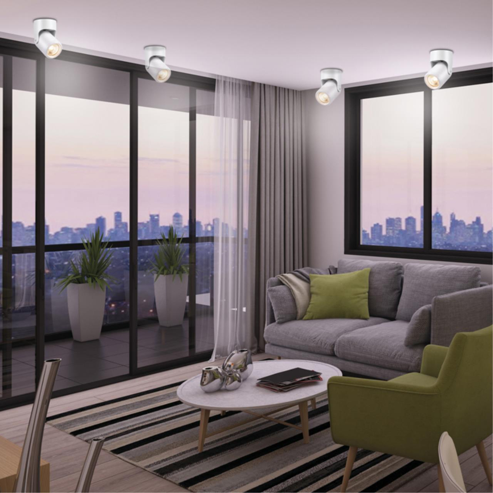 370454 OVER NT19 428 белый Накладной светильник IP20 GU10 50W 220V PIPE