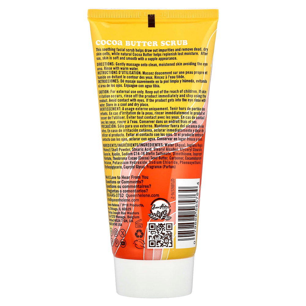 Queen Helene, скраб с какао-маслом, для очень сухой кожи, 170 г (6 унций)
