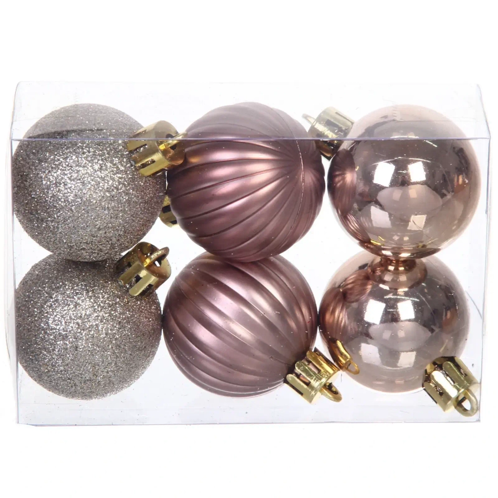 Набор ёлочных украшений «Сказочная зима» 45 предметов, Белый/Шампань/Шоколад