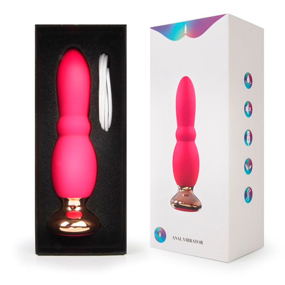 Розовый анальный вибромассажер 14,8см I-Moon Anal Vibrator MY-625