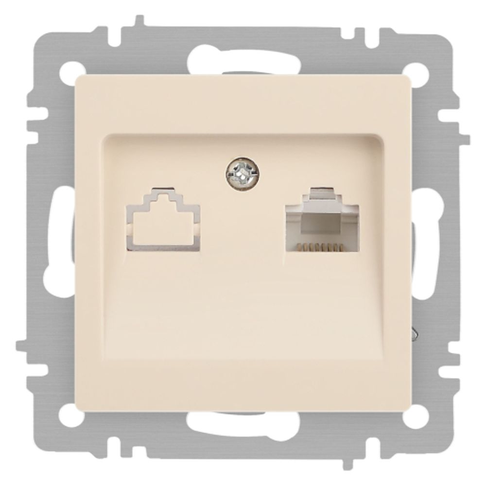 Розетка Intro Accent 6-303-02 информационная RJ45 IP20 СУ слоновая кость