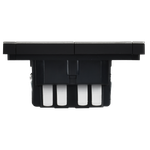 FORTE&PIANO Выключатель 2-клавишный проходной с индикацией 10А FP608M металл шампань IEK