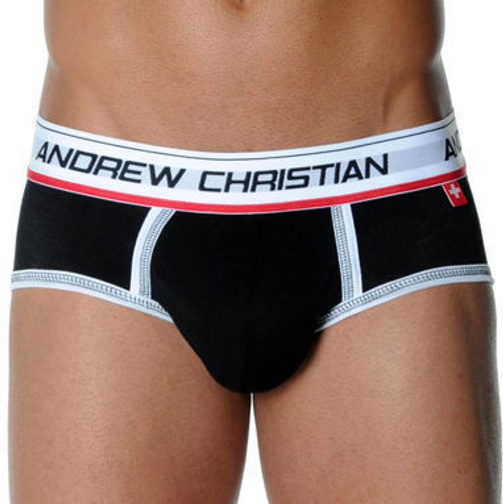 Мужские трусы брифы Andrew Christian CoolFlex Brief Show-It Black AC32