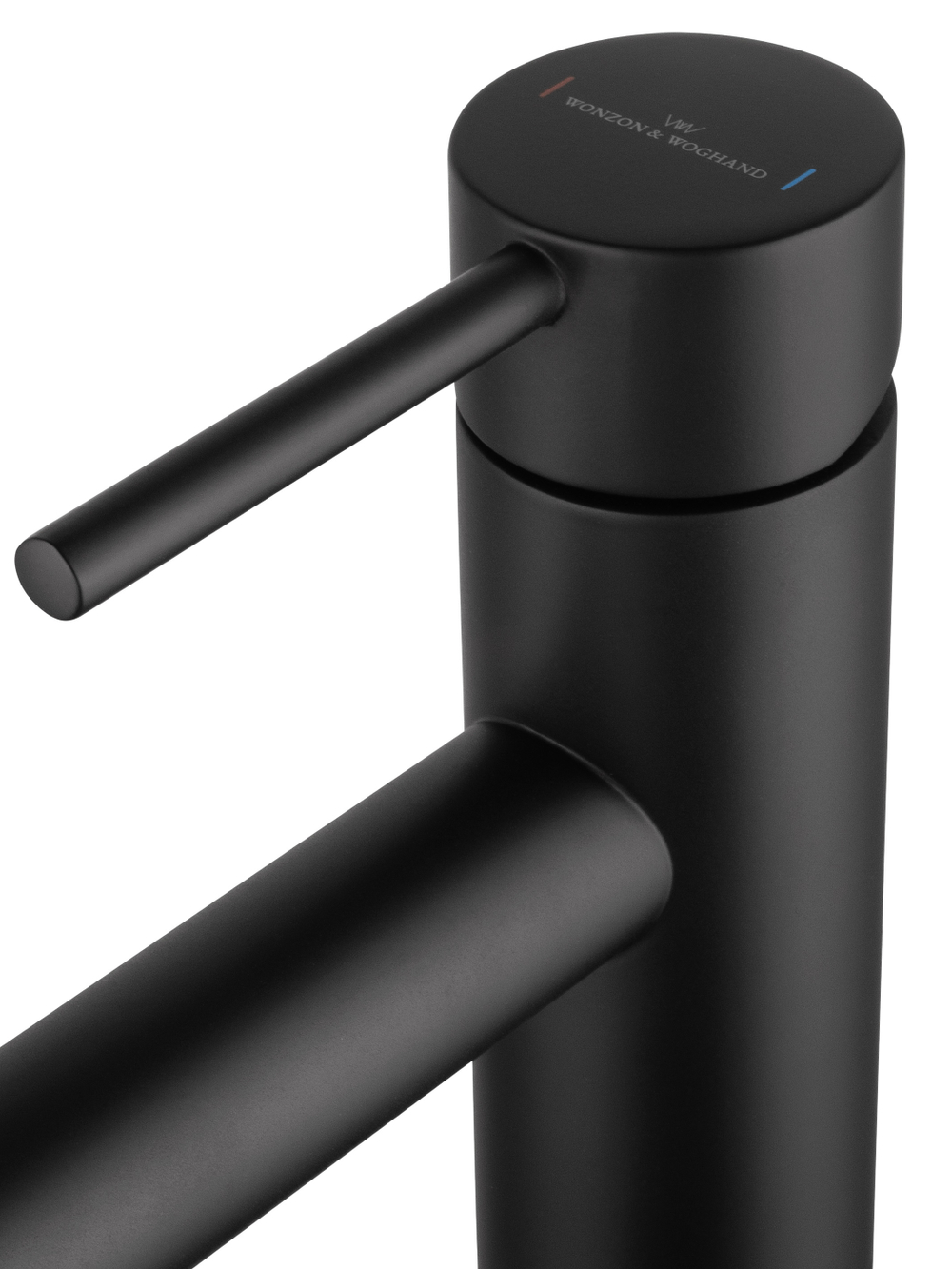 Смеситель для раковины напольного монтажа WONZON & WOGHAND STICK, Черный матовый (WW-88649905-MB)