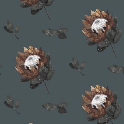 Цветы на темном фоне