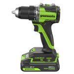 Дрель-шуруповерт акк. Greenworks DD560, 24V, б/щет, 30/60 Нм,13мм, Anti-kickback,1х2Ач,ЗУ,кор (3708407CUA)