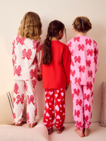 Пижама для девочки Next B65-025, 3 шт., Молочный, Красный, Розовый