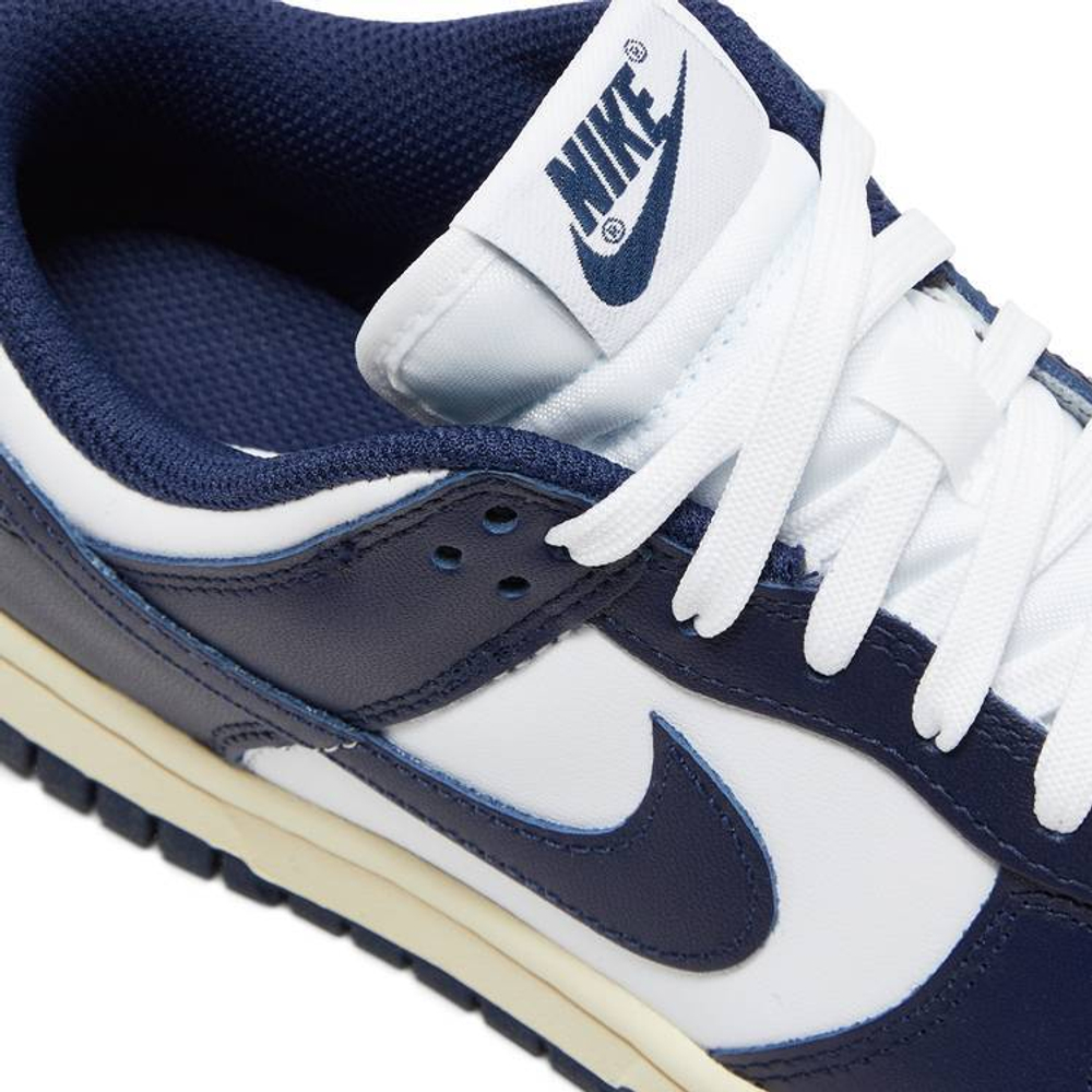 Кроссовки Nike Dunk Low "Midnight Navy And White" (Женская размерная сетка)