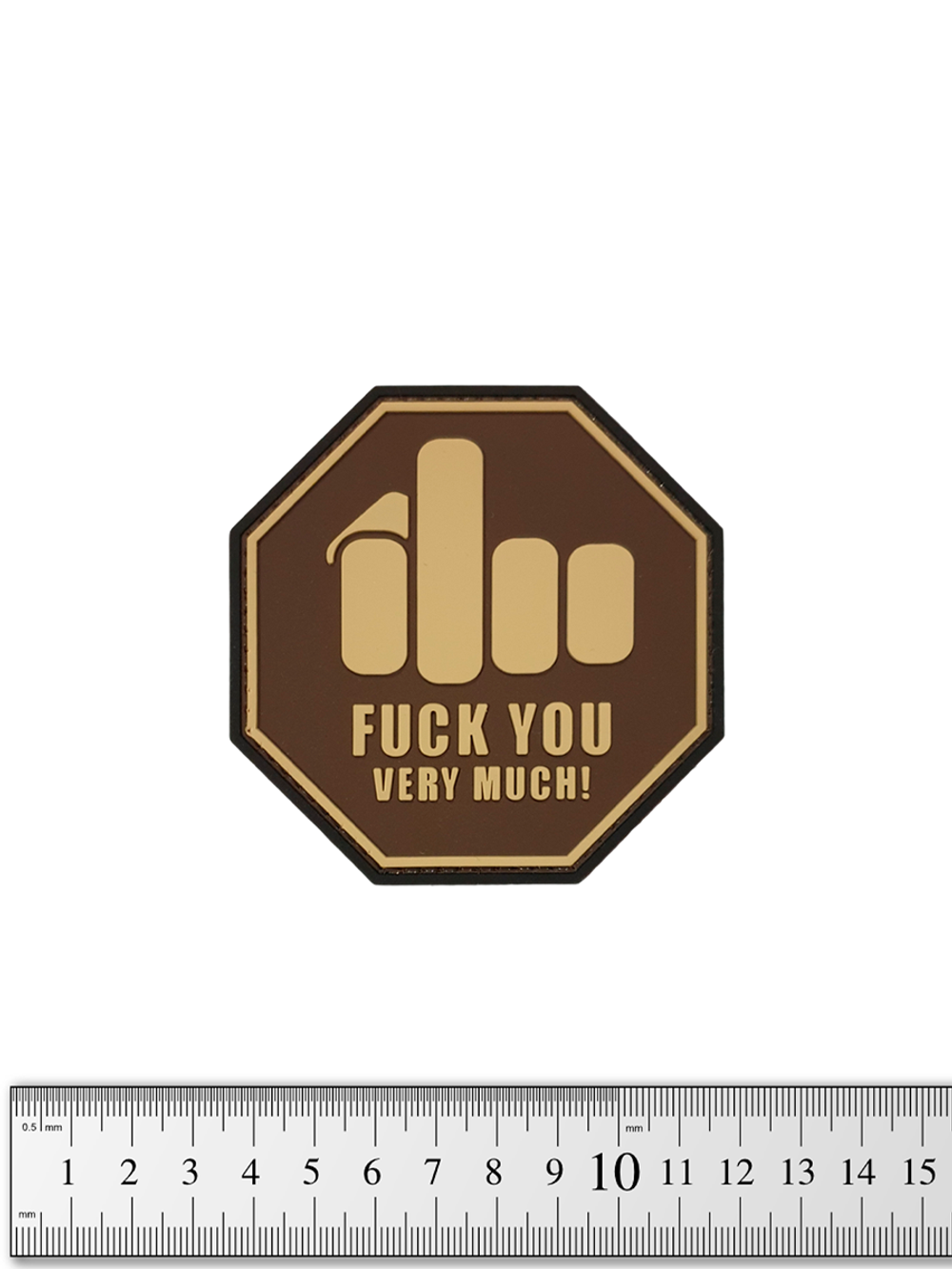 Шеврон Fuck You Very Much! PVC 8 см