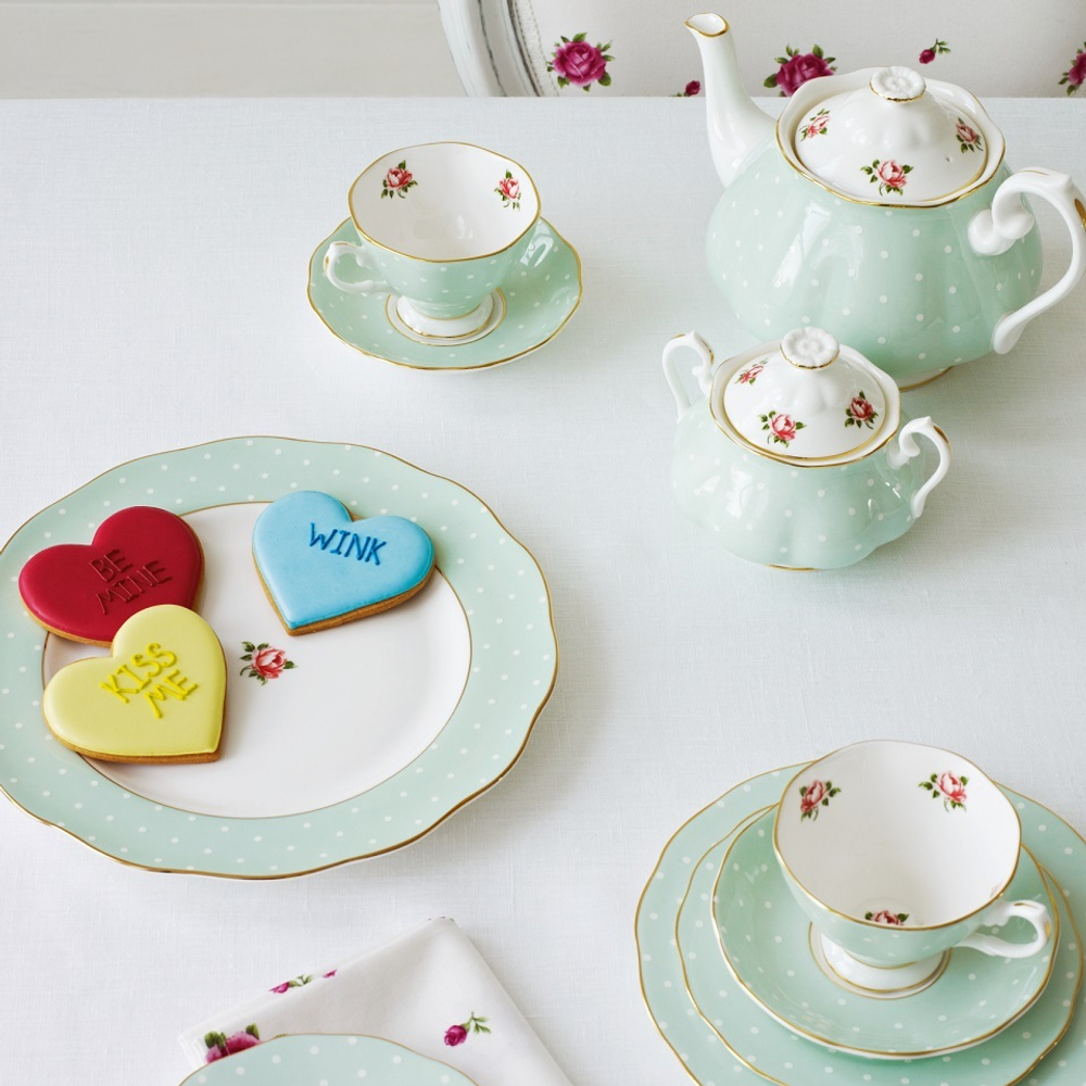 Royal Albert Чашка Polka Rose с блюдцем 180 мл