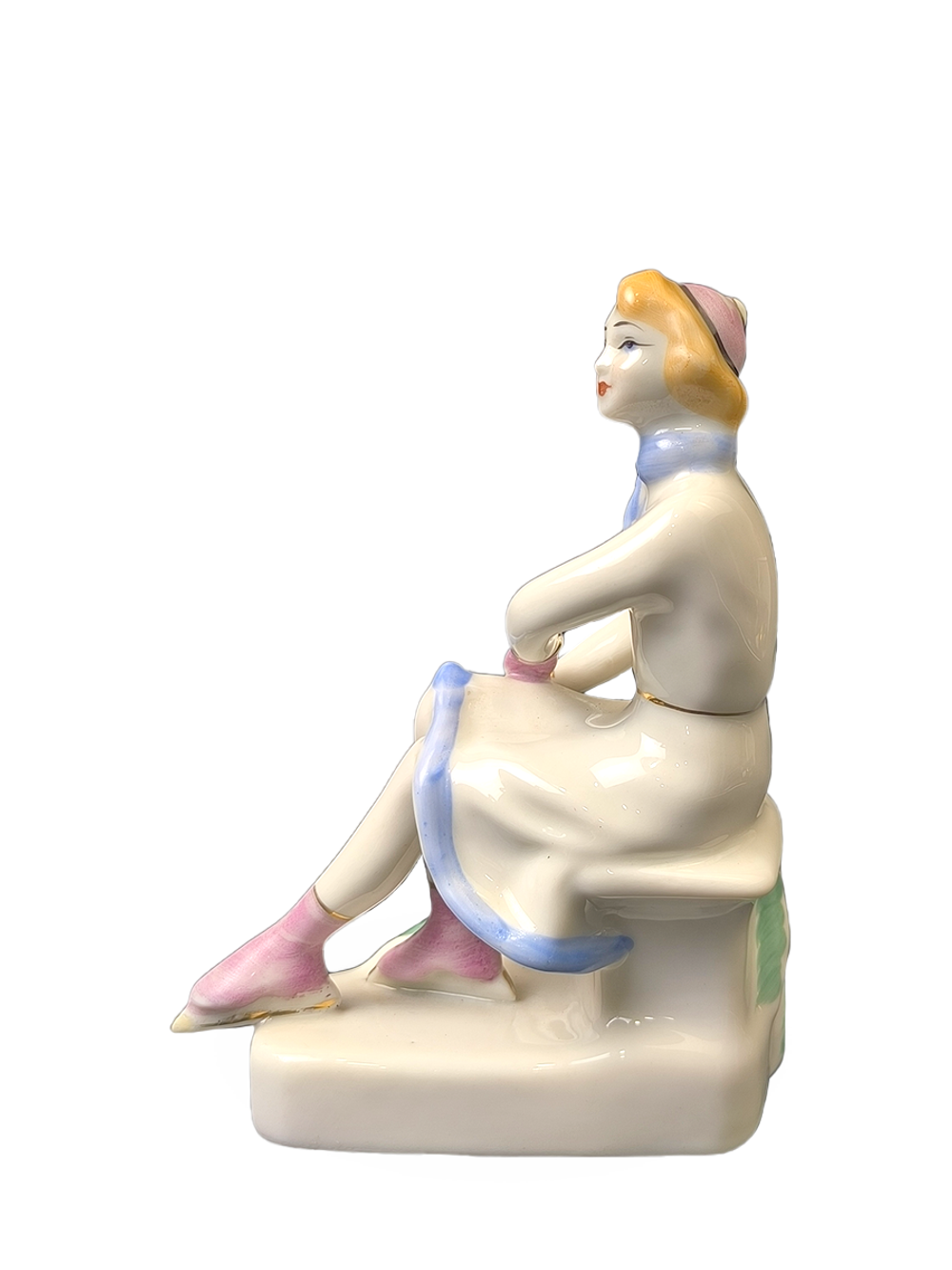 Фарфоровая Статуэтка "Фигуристка" (Полонне ЗХК) СССР