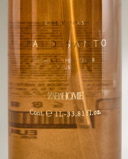 Zara Home Гель для душа Palo Santo 1000 мл парфюмированный, для тела, аромат восточный древесный