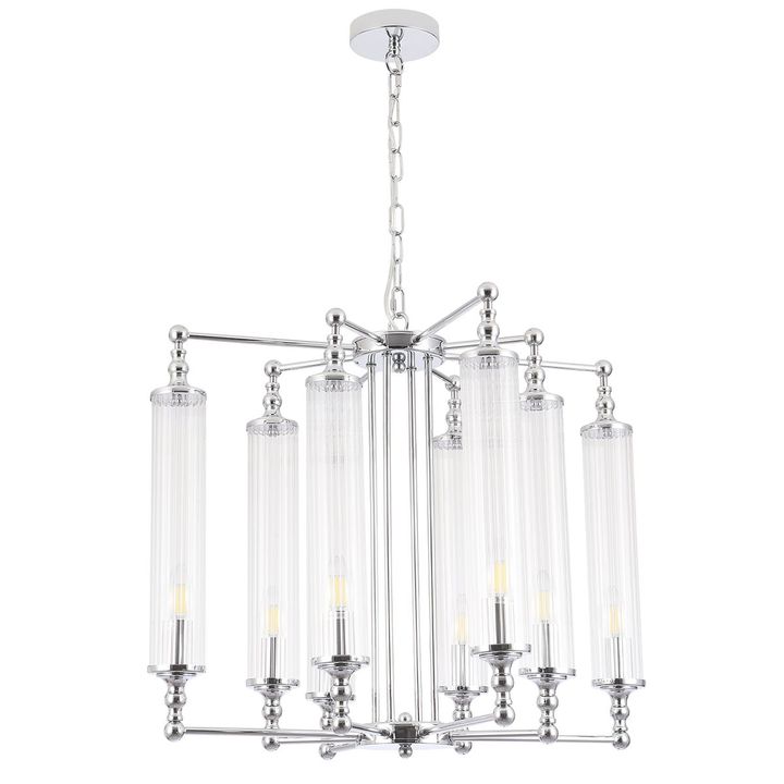 Подвесная люстра Crystal Lux Tomas SP8 D650 Chrome
