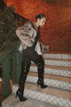 Ботфорты GH из эко кожи/Натуральная шерсть