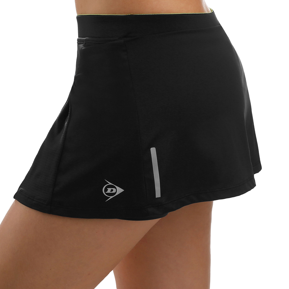 Женская теннисная юбка Dunlop Skirt Women - Black, Lightgrey