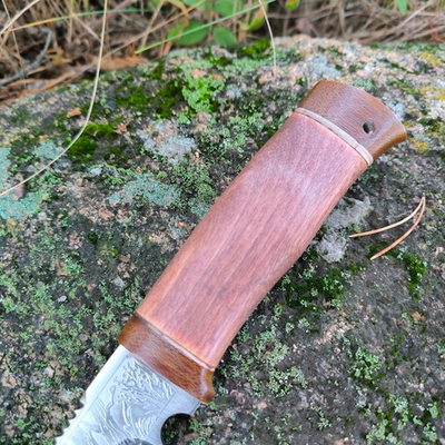 Разделочный нож НС-01 гравировка Медведь, Златоуст