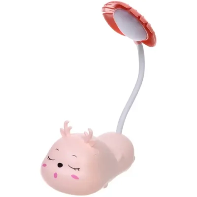 Настольная лампа «Sweet deer» 7.5*13.5*20 см LED, USB 0.6-3W, Розовый