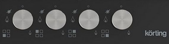 Газовая стеклянная варочная панель Korting HGG 6734 CTN