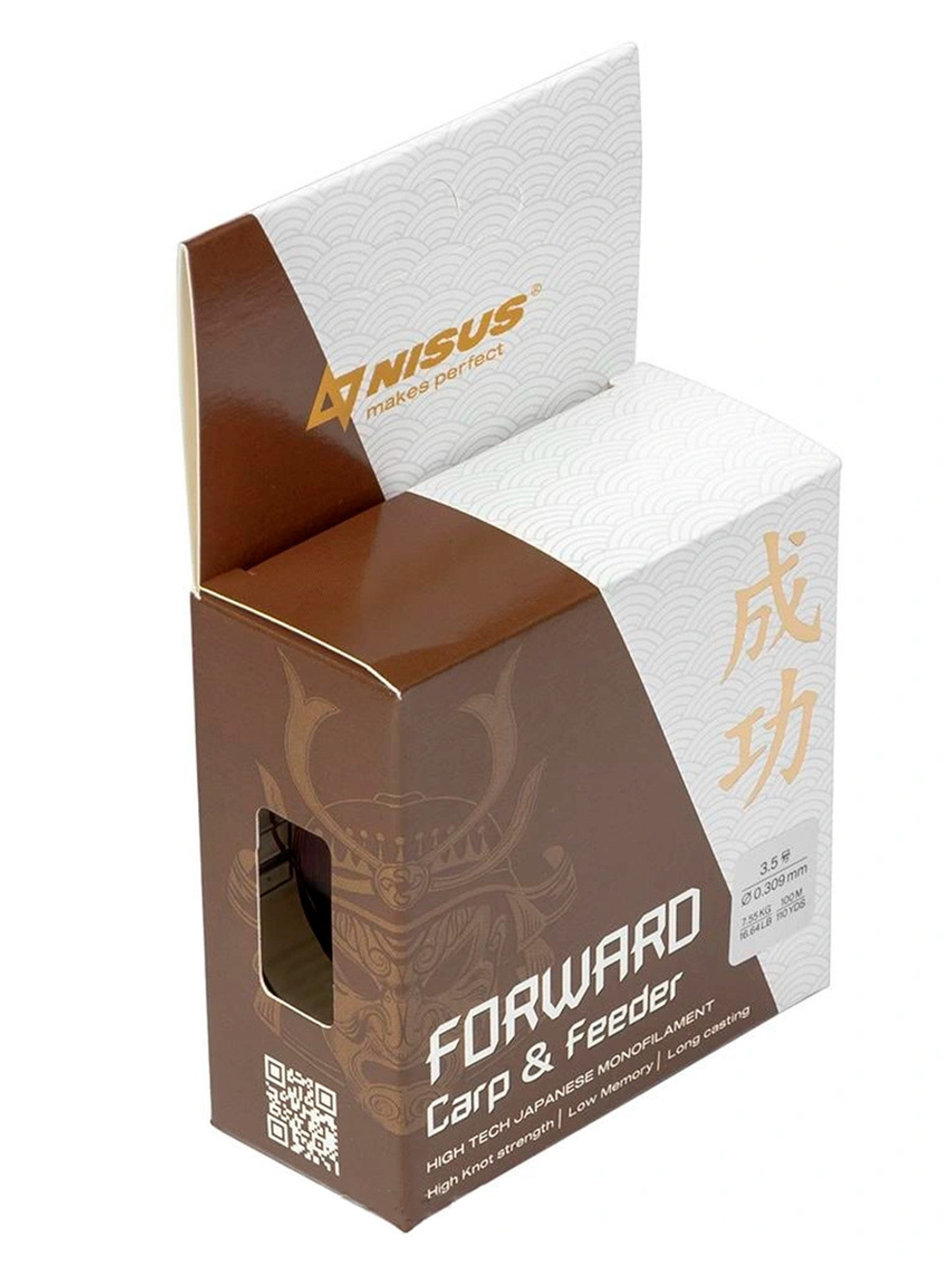 Леска для рыбалки Nisus FORWARD Carp&Feeder brown Nylon 0,437mm/150m (N-FCF-0437-150)