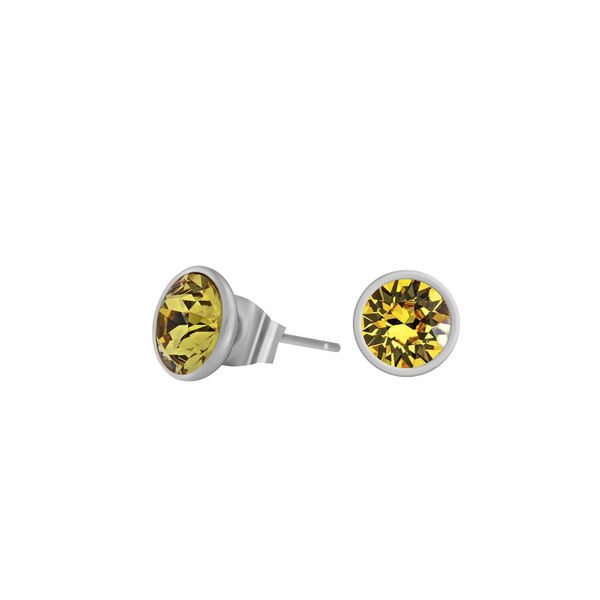 Серьги-пусеты Fiore Luna Light Topaz SWE298 LT S