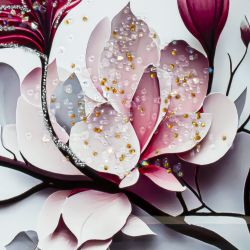 GAEM Панно с кристальным декором, L71 W3 H41 см