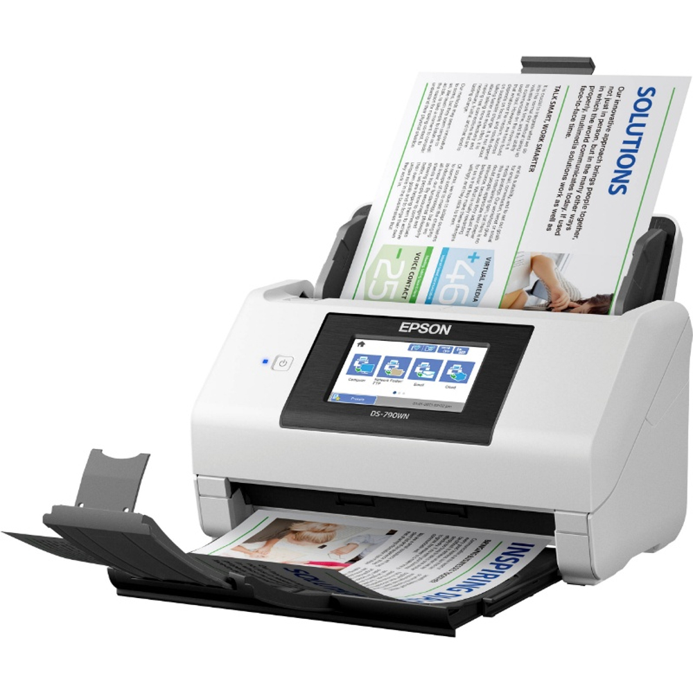 Сканер Epson WorkForce DS-790WN, A4, 45 ppm, WiFi