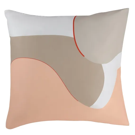 Набор из двух наволочек из сатина  бежевого цвета с авторским принтом Freak Fruit 70х70 см