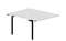 Составной стол на 2 рабочих места 118х156,6х75см (4 громмета) - приставной элемент