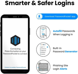 Offline Password Keeper — Автономный менеджер паролей с Bluetooth Военное шифрование, авто-заполнение и хранение 1000 учетных записей