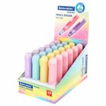 Ластик выдвижной BRAUBERG "REWIND", 112х21х24 мм, белый, пастельные цвета корпуса ассорти, 272686