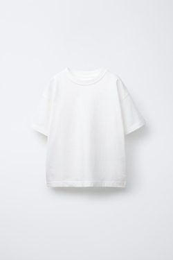 ZARA НАБОР ИЗ ТРЕХ ОДНОТОННЫХ ФУТБОЛОК, ЦВЕТ БУРГУНДСКОГО ВИНА