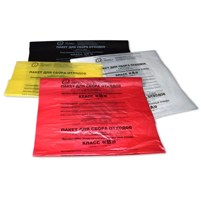 Пакет д/сбора, хран. и утилизации отходов 600х1000мм, класс Б, желтый, шт.