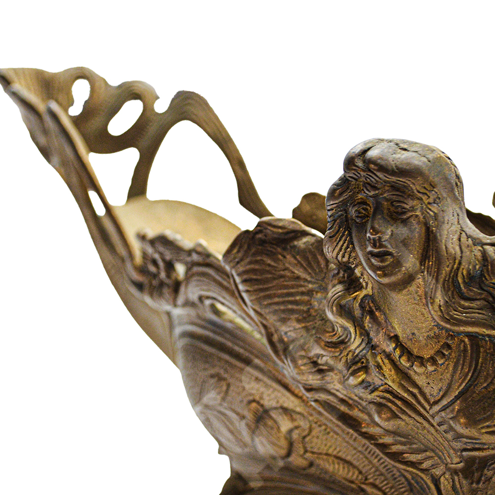 Жардиньерка в стиле ар-нуво. Бронза, литьё. Франция. Нач. ХХ в.