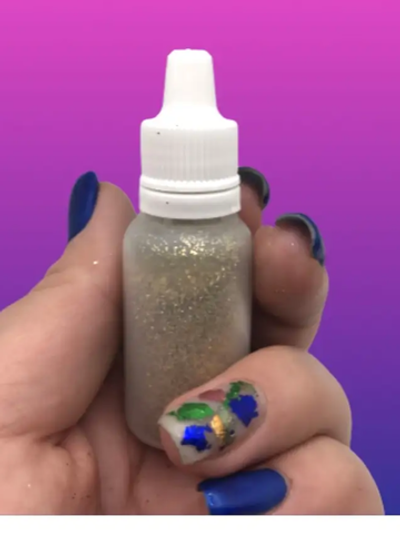 Серебрянные голографические блёстки 15 гр