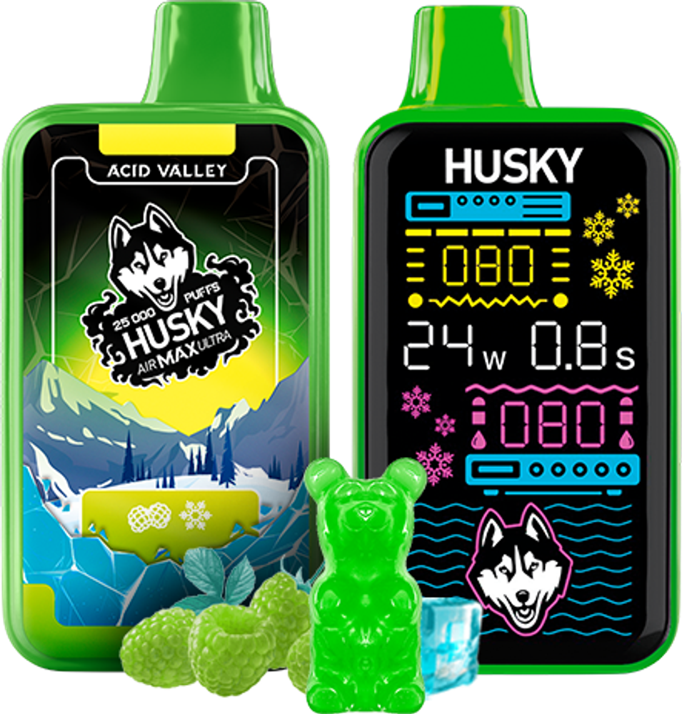 Одноразовая электронная сигарета Husky Air Max Ultra - Acid Valley (25000 затяжек) Одноразовая электронная сигарета Husky Air Max Ultra - Acid Valley (25000 затяжек)