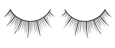 Накладные ресницы со срезом елочкой Deluxe (Цвет: черный)