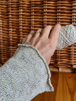 Пряжа для вязания Хлопок с люрексом