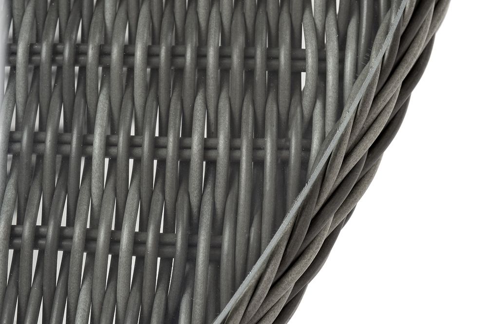 "Эспрессо" плетеный круглый стол, диаметр 118 см, цвет графит