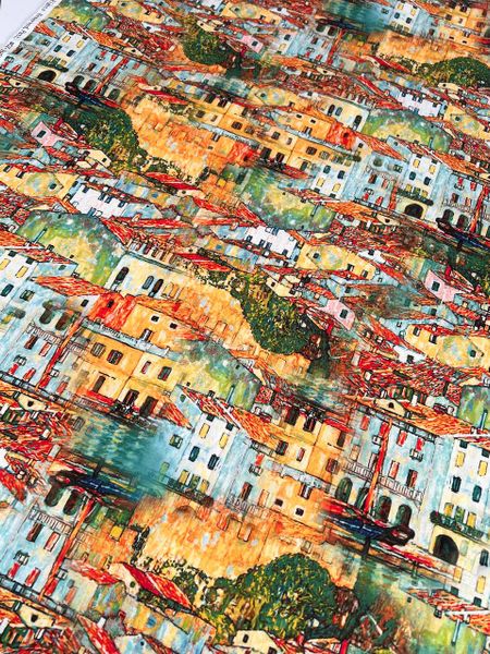 ДОМА, ГОРОД, ОРАНЖЕВЫЙ - 100% хлопок 5