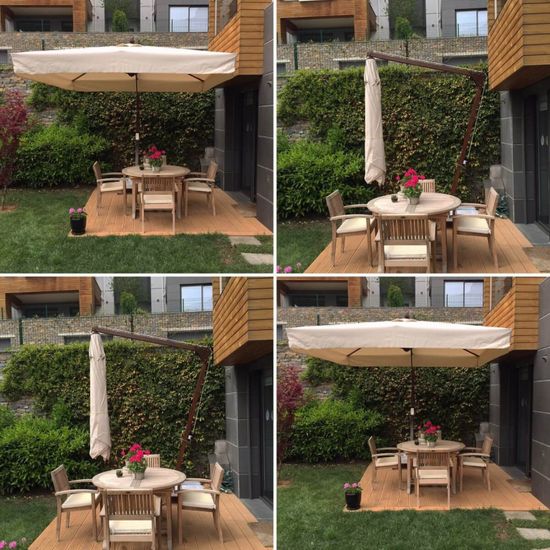 Зонт профессиональный 3х4 м Banana цвет бежевый