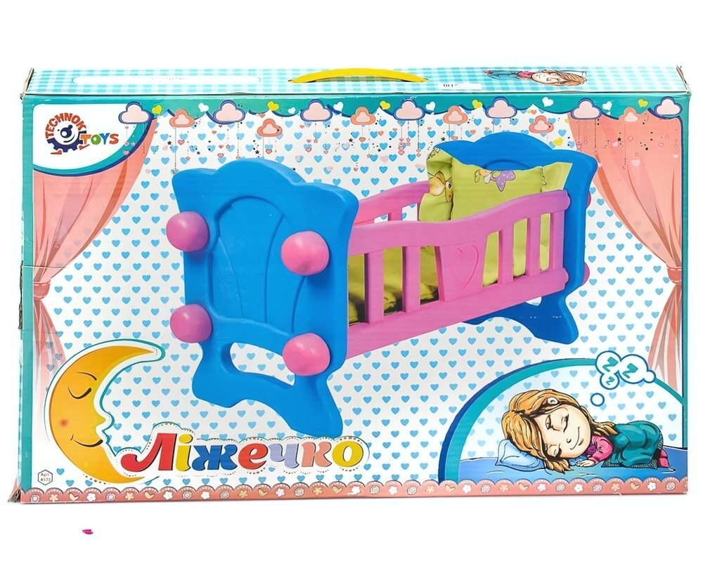 Кроватка для куклы, коробка (Технок)