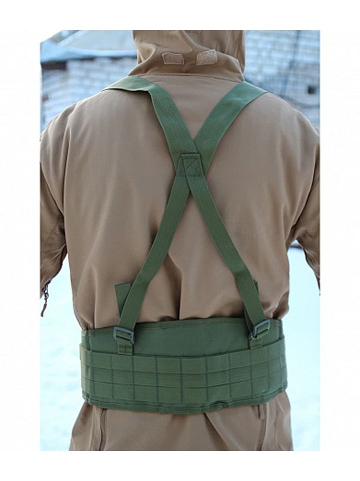 Пояс тактический с лямками (олива)
