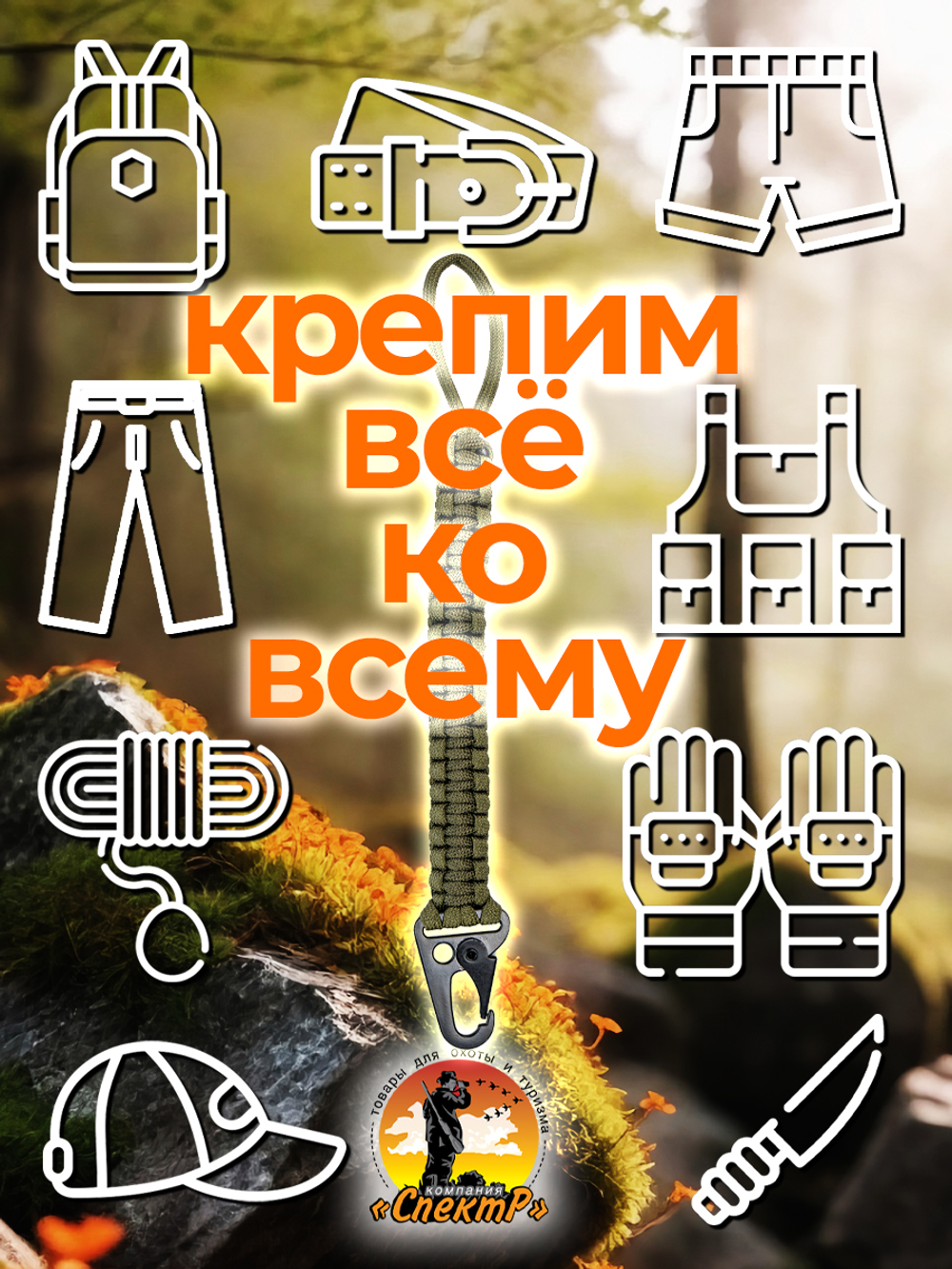 Браслет с ножом на запястье из паракорда, тактический с ножом, цвет зеленый, браслет выживания, нож на запястье