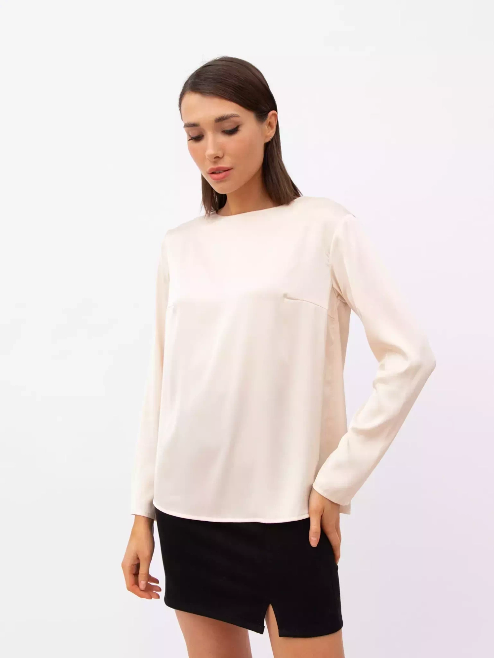 Блузка с рукавом Anyday Icon Blouse 01, цвет бежевый