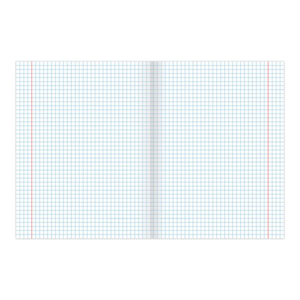 Тетрадь 18 л. BRAUBERG ЭКО "5-КА", клетка, обложка плотная мелованная бумага, СИНЯЯ, 402988, 25шт