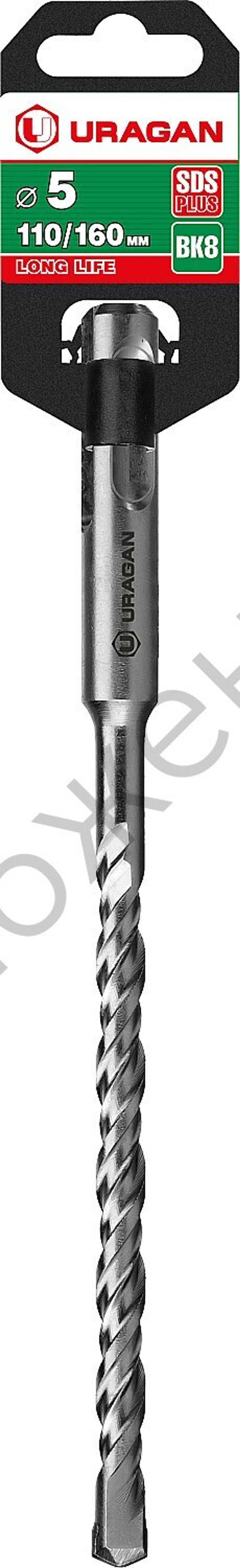 URAGAN 5х160 мм, SDS-plus бур (29311-160-05)