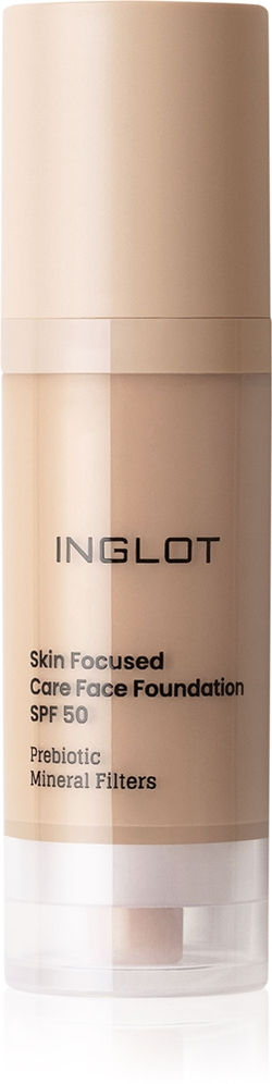 Inglot Skin Focused Care Face Foundation SPF 50 - Тональная основа с защитой SPF 50 оттенок 306 Medium Beige, 30 ml